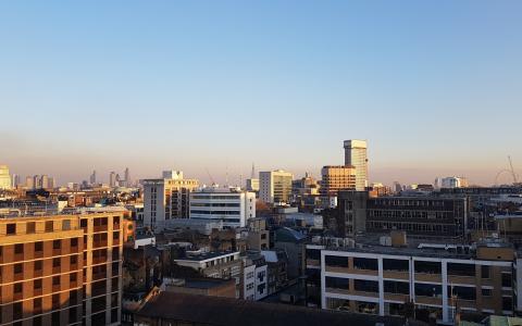London skyline from SWC